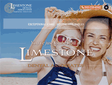 Tablet Screenshot of limestonedental.com